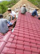 贵州毕节养殖场屋面改造秸秆纤维聚酯瓦工程案例