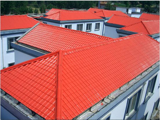 新型防腐蚀屋面瓦轻质树脂瓦平改坡工程案例